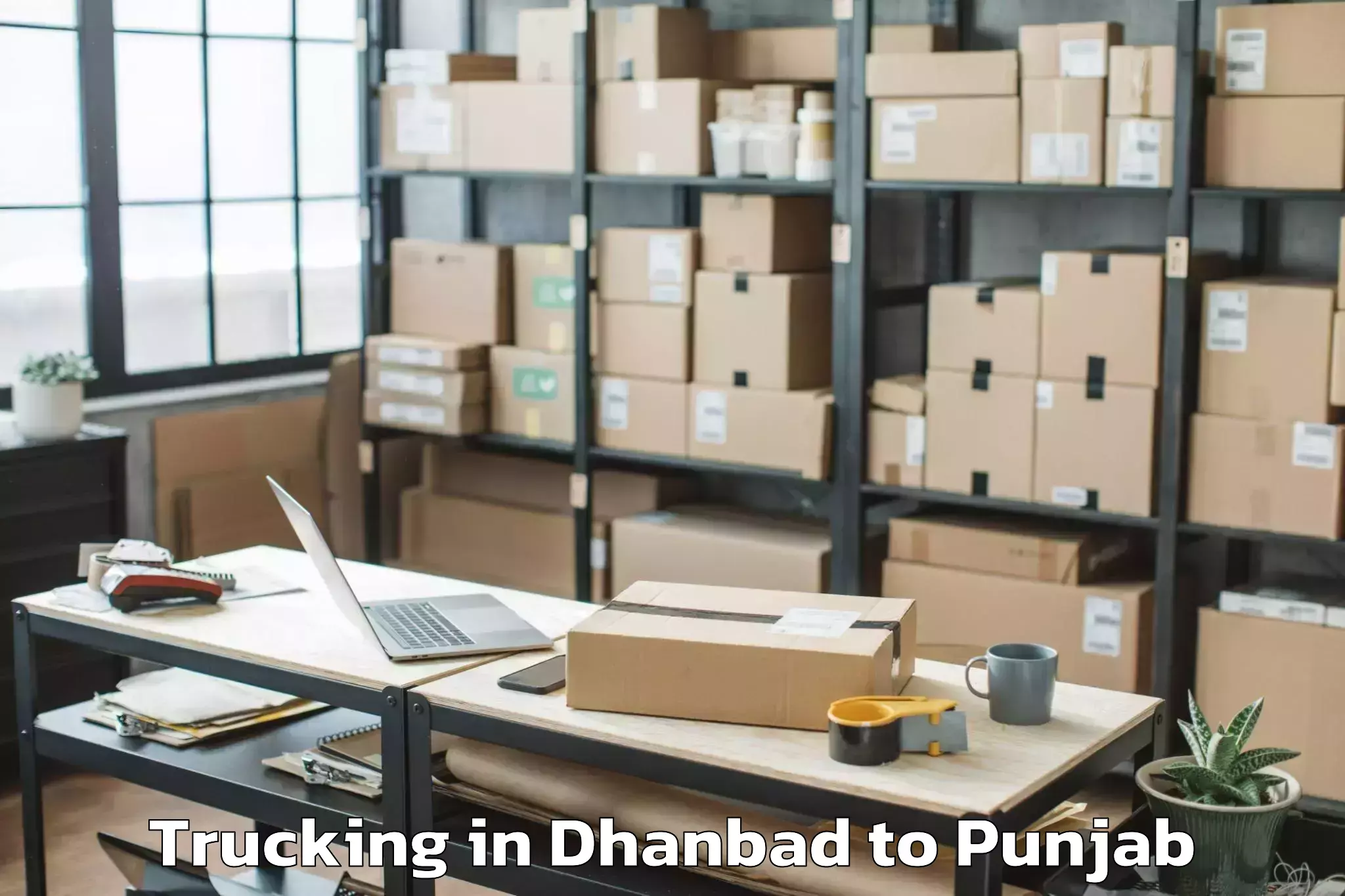 Trusted Dhanbad to Jang Trucking